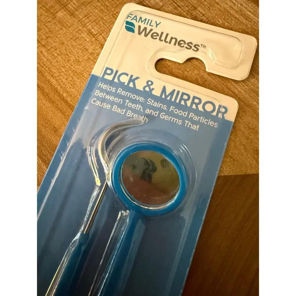 6/$25 NWT Family Wellness Teeth Pick & Mirror Combo